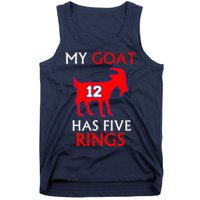 My Goat #12 Has Five Rings New England Football Champs Tank Top