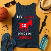 My Goat #12 Has Five Rings New England Football Champs Tank Top