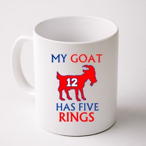 My Goat #12 Has Five Rings New England Football Champs Coffee Mug