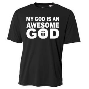 My God Is An Awesome God Jesus Cooling Performance Crew T-Shirt