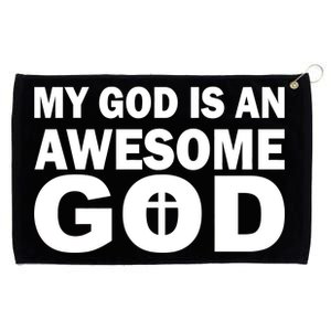 My God Is An Awesome God Jesus Grommeted Golf Towel