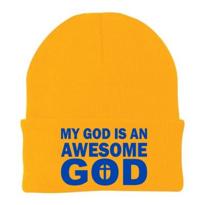 My God Is An Awesome God Knit Cap Winter Beanie