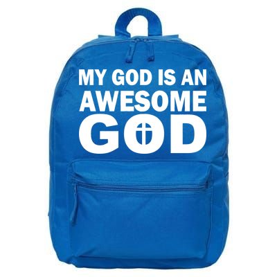 My God Is An Awesome God 16 in Basic Backpack