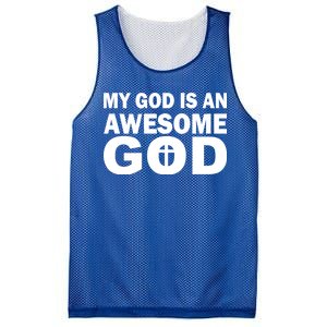 My God Is An Awesome God Mesh Reversible Basketball Jersey Tank