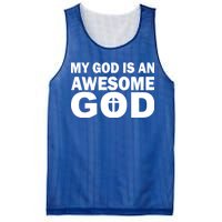 My God Is An Awesome God Mesh Reversible Basketball Jersey Tank