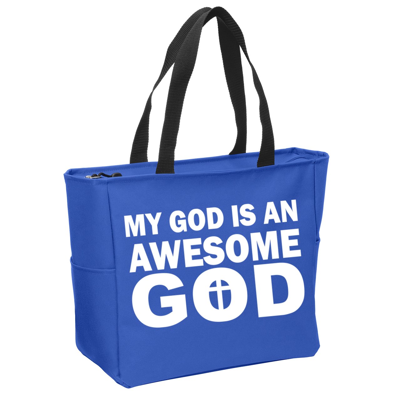 My God Is An Awesome God Zip Tote Bag