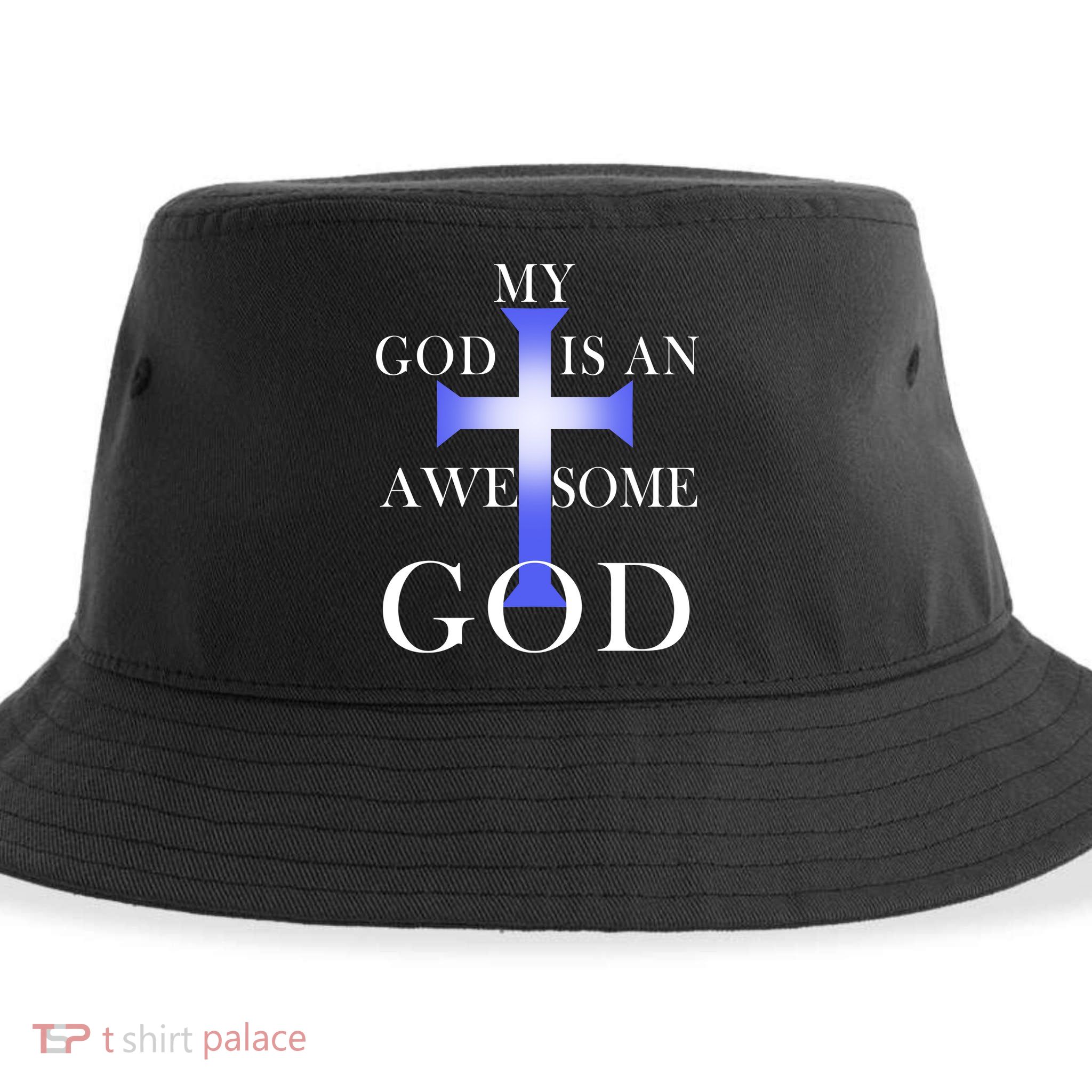 My God Is An Awesome God Jesus Sustainable Bucket Hat