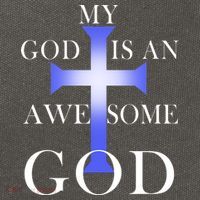My God Is An Awesome God Jesus Cotton Canvas Backpack