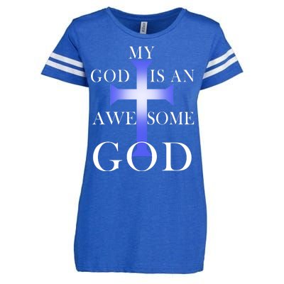 My God Is An Awesome God Jesus Enza Ladies Jersey Football T-Shirt