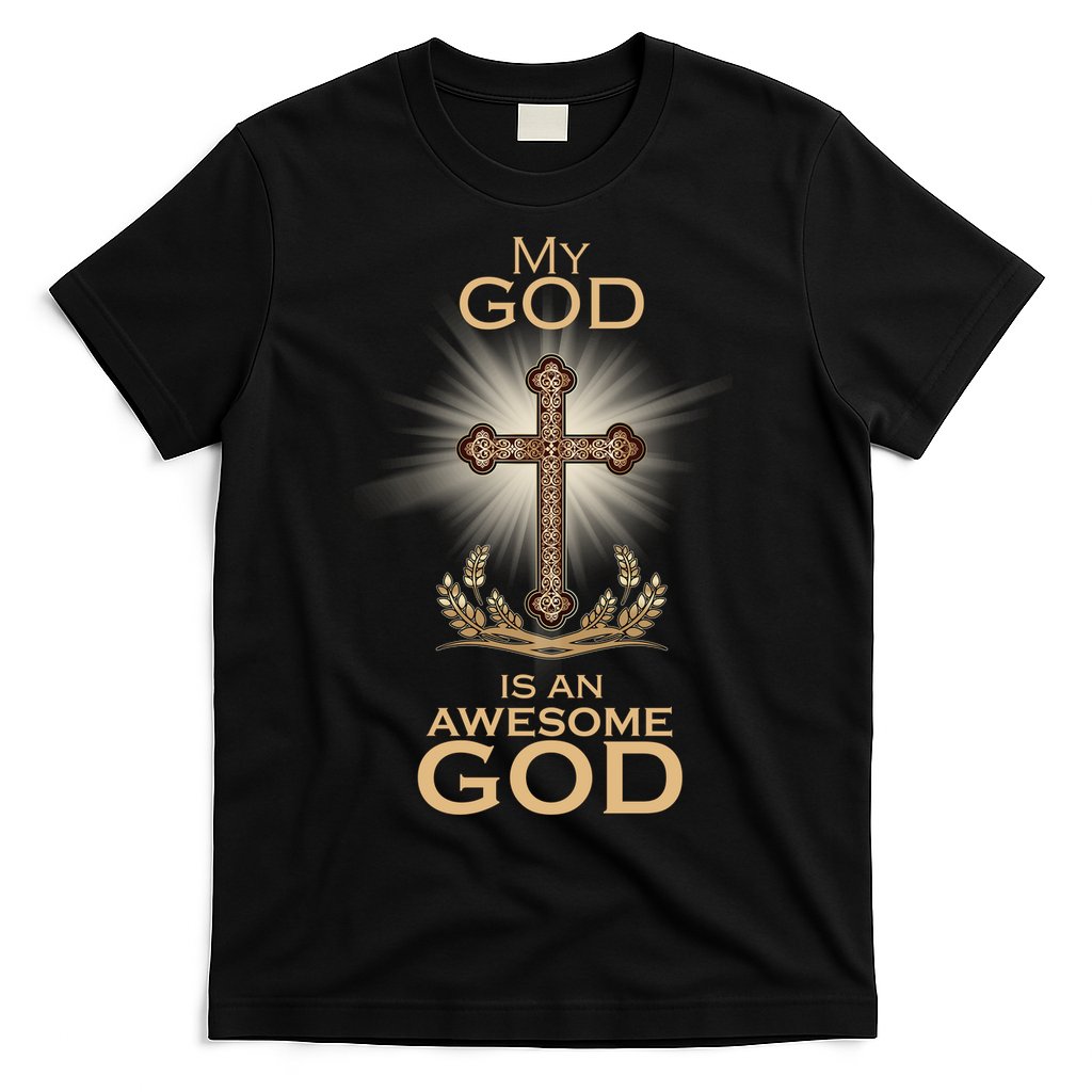 My God Is An Awesome God Vintage Cross T-Shirt