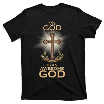 My God Is An Awesome God Vintage Cross T-Shirt