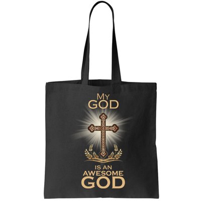 My God Is An Awesome God Vintage Cross Bag