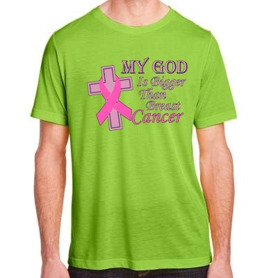 My God Is Bigger Than Breast Cancer Adult ChromaSoft Performance T-Shirt