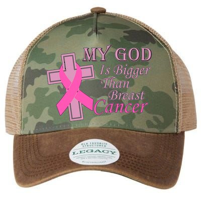 My God Is Bigger Than Breast Cancer Legacy Tie Dye Trucker Hat