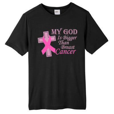 My God Is Bigger Than Breast Cancer Tall Fusion ChromaSoft Performance T-Shirt