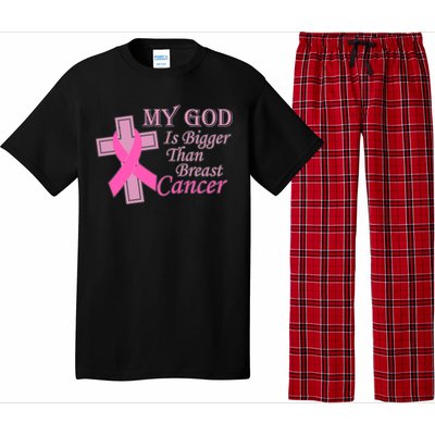 My God Is Bigger Than Breast Cancer Pajama Set