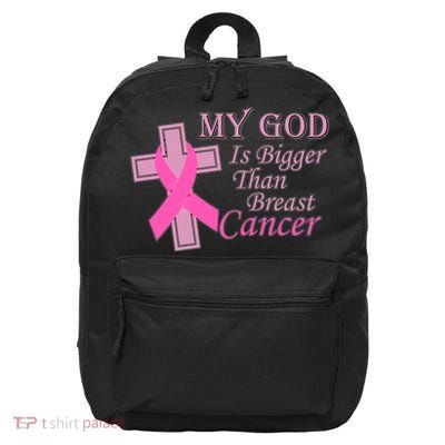 My God Is Bigger Than Breast Cancer 16 in Basic Backpack