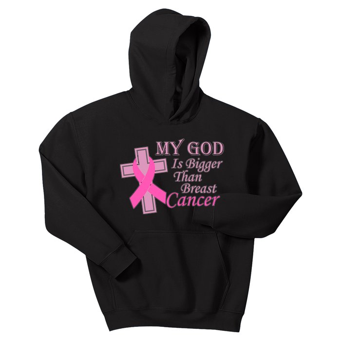 My God Is Bigger Than Breast Cancer Kids Hoodie