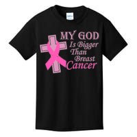 My God Is Bigger Than Breast Cancer Kids T-Shirt