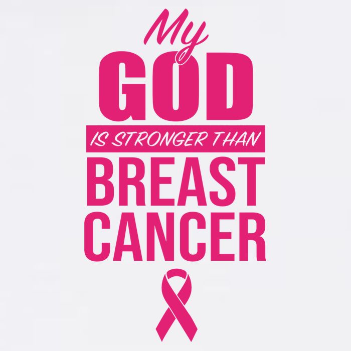 My God Is Stronger Than Breast Cancer Cool Comfort Performance Bucket Hat
