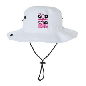 My God Is Stronger Than Breast Cancer Awareness Legacy Cool Fit Booney Bucket Hat