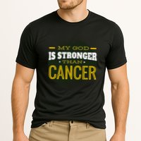 My God Is Stronger Than Cancer Cooling Performance Crew T-Shirt