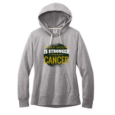 My God Is Stronger Than Cancer Women's Fleece Hoodie