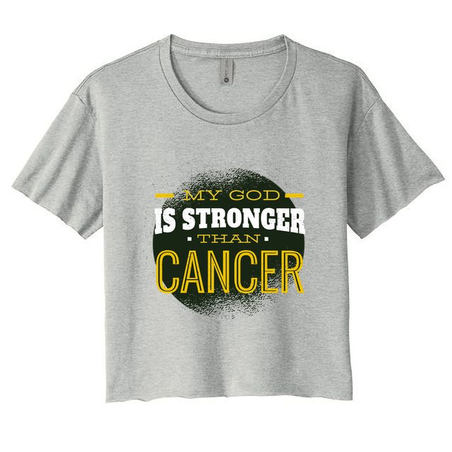 My God Is Stronger Than Cancer Crop Top