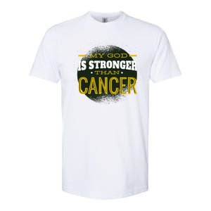 My God Is Stronger Than Cancer Softstyle CVC T-Shirt