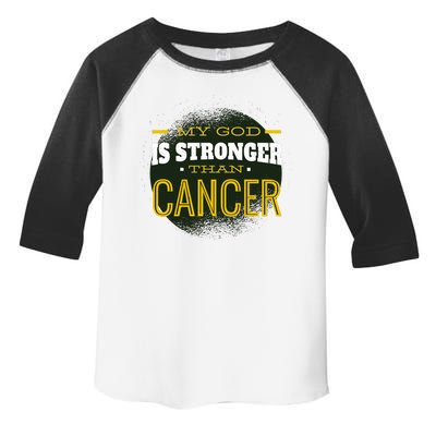 My God Is Stronger Than Cancer Toddler Fine Jersey T-Shirt