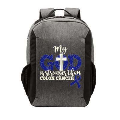 My God Is Stronger Than Colon Cancer Vector Backpack