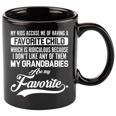 My Grandbabies Are My Favorite - Gift For Grandpa & Grandma 11oz C Handle Ceramic Mug