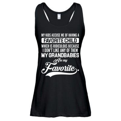 My Grandbabies Are My Favorite - Gift For Grandpa & Grandma Ladies Essential Flowy Tank