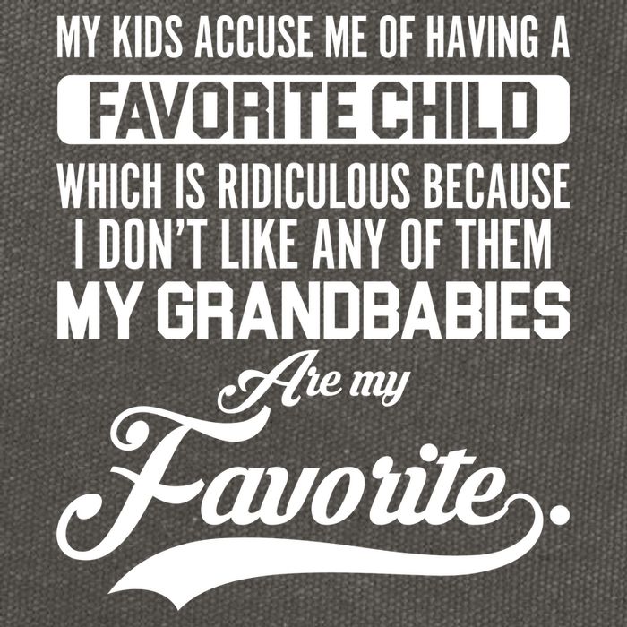 My Grandbabies Are My Favorite - Gift For Grandpa & Grandma Cotton Canvas Backpack