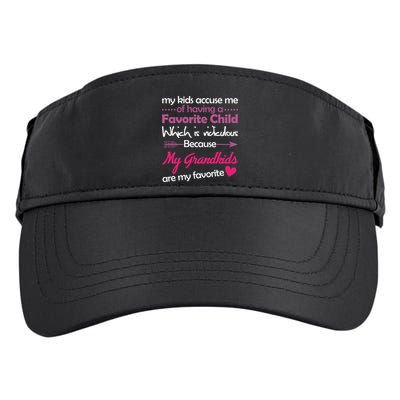 My Grandkids Are My Favorite Child Adult Drive Performance Visor