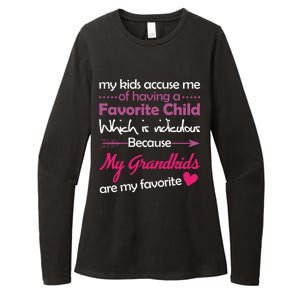 My Grandkids Are My Favorite Child Womens CVC Long Sleeve Shirt