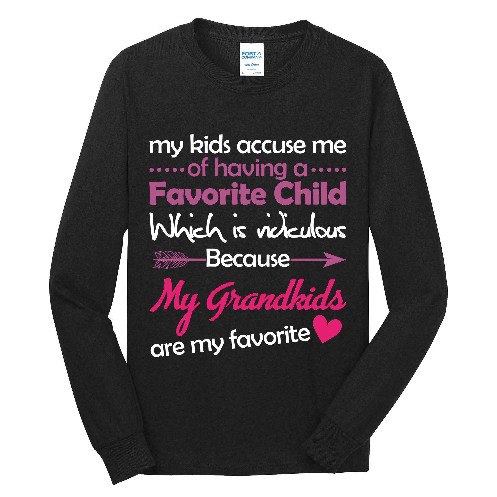 My Grandkids Are My Favorite Child Tall Long Sleeve T-Shirt