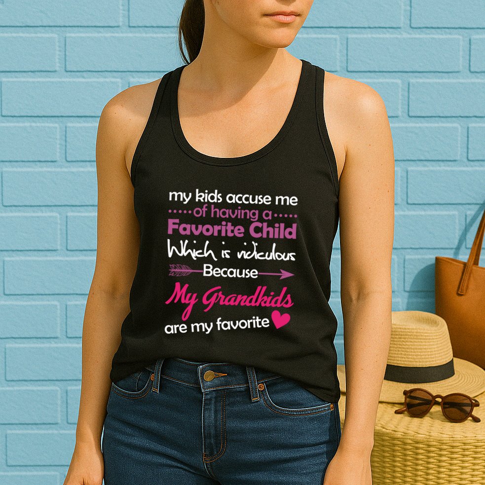 My Grandkids Are My Favorite Child Womens Tank Top