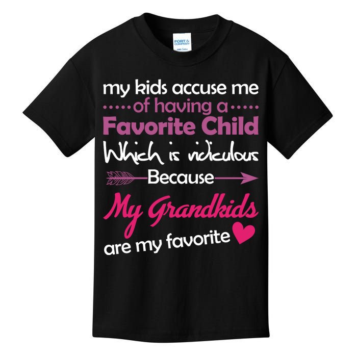 My Grandkids Are My Favorite Child Kids T-Shirt