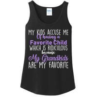 My Grandkids Are My Favorite Funny Grandparents Ladies Essential Tank