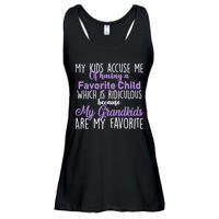 My Grandkids Are My Favorite Funny Grandparents Ladies Essential Flowy Tank