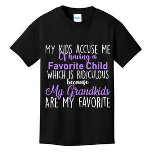 My Grandkids Are My Favorite Funny Grandparents Kids T-Shirt