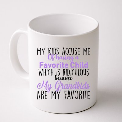 My Grandkids Are My Favorite Funny Grandparents Coffee Mug