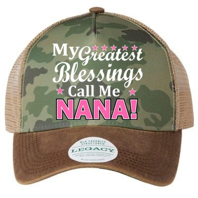 My Greatest Blessings Call Me Nana Legacy Tie Dye Trucker Hat