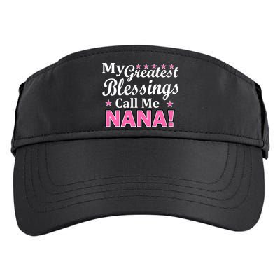 My Greatest Blessings Call Me Nana Adult Drive Performance Visor