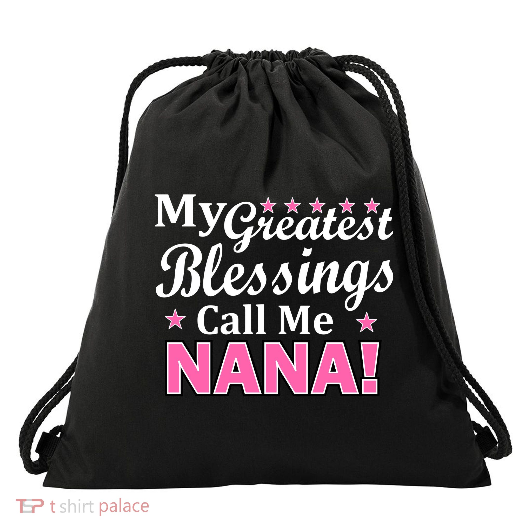 My Greatest Blessings Call Me Nana Drawstring Bag