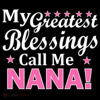 My Greatest Blessings Call Me Nana Drawstring Bag
