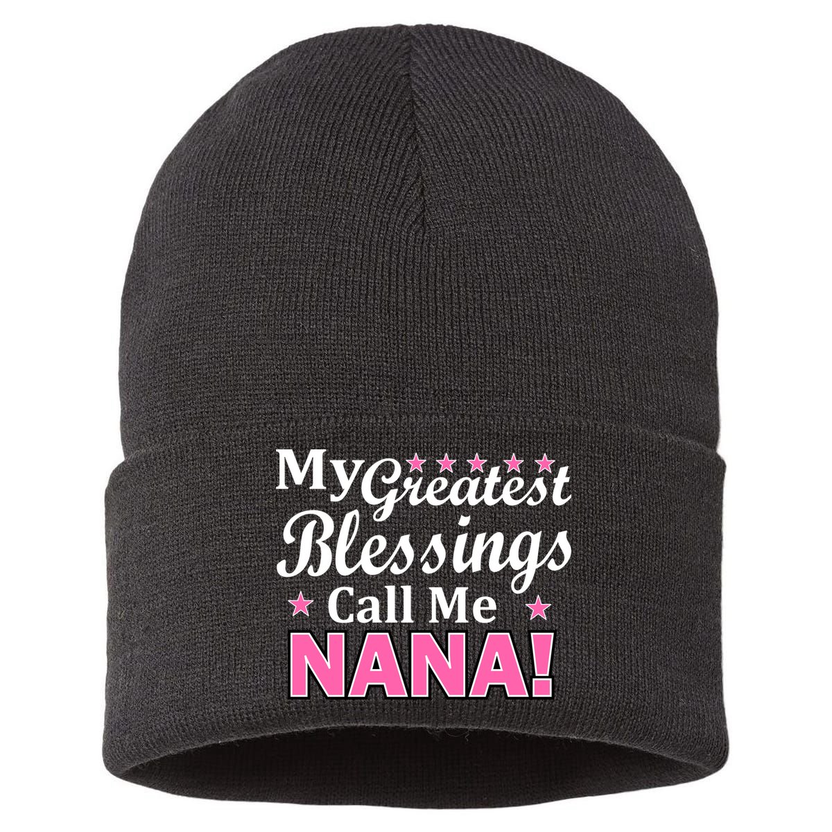 My Greatest Blessings Call Me Nana Sustainable Knit Beanie