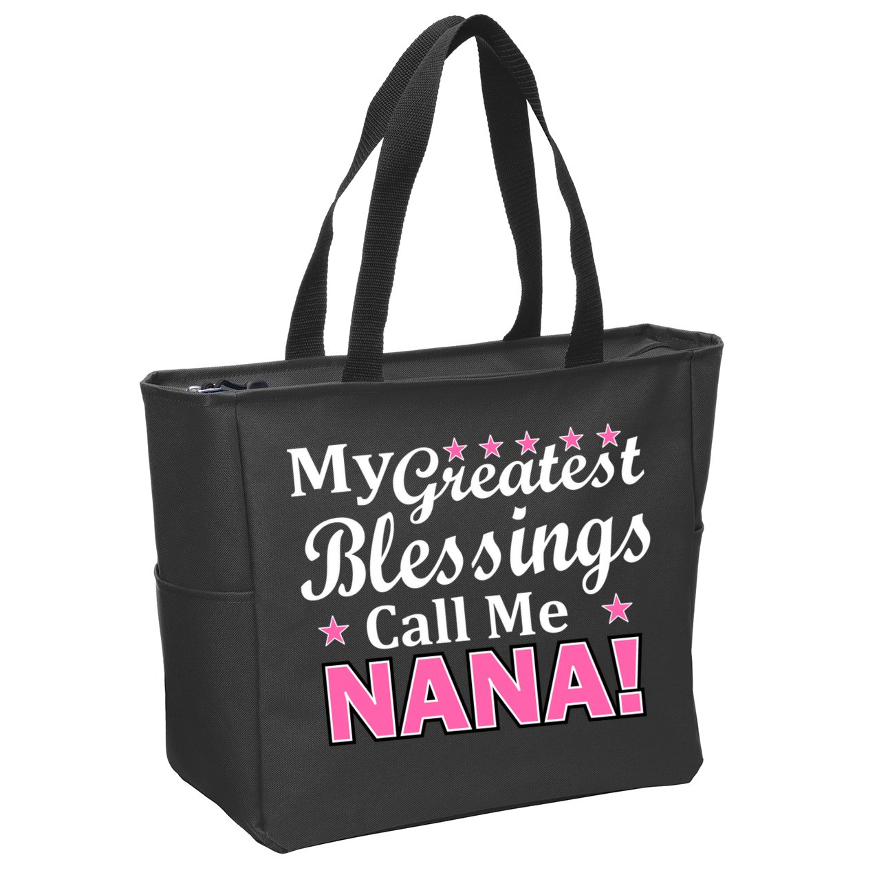 My Greatest Blessings Call Me Nana Zip Tote Bag