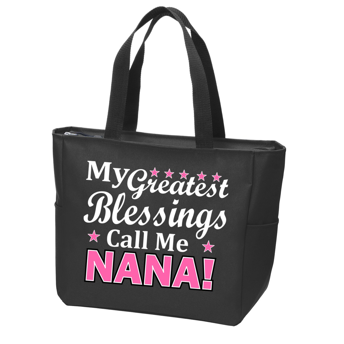 My Greatest Blessings Call Me Nana Zip Tote Bag